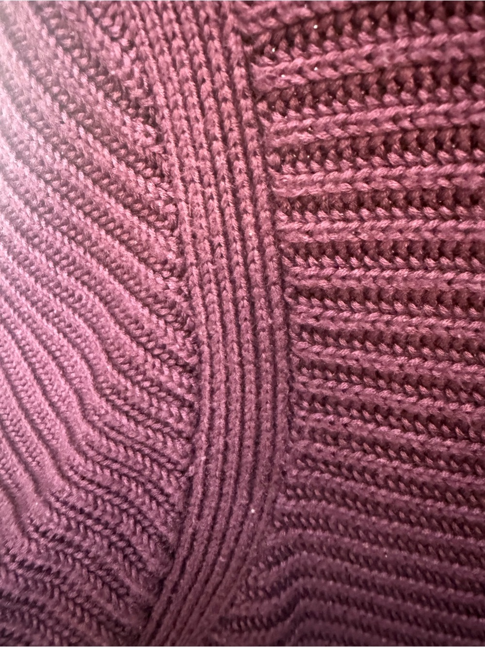 Calvin Klein Ribbed Cowl Neck Sweater in Wine - Picture 6 of 6
